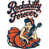 Rockabilly Forever elektrische gitaar vrouw 50s cadeau
