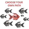 Choose your own path red fish