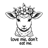 Love Me, Don't Eat Me – Lamb with Flower Wreath