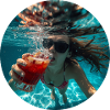 Malle Unterwasser Pool Party