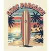 Surf Paradise Retro Design
