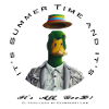 Stylish and cheerful duck