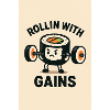 Sushi Powerlifting Motivation T-shirt