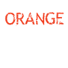 Jagged Orange Text Motif Design