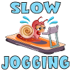 SLOW JOGGING SNAIL RUNNING