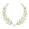 Eucalyptus Wreath - Crest, personalizable