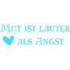 Mut ist lauter als Angst