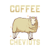 Kaffee und Cheviot-Schaf