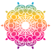 Yoga Mandala Ornament Gradient Colorful om