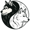 Husky Yin Yang