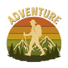Wandern Wanderer Retro