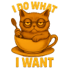 Katze in Teetasse
