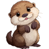 Cute Baby Otter