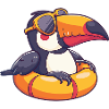Toucan Bird Comic Cool