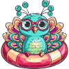 Peacock Bird Comic Cool