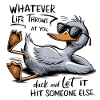 Sassy Goose with Glasses and Text