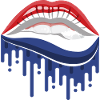 Buntes Spielzeug mit amerikanischer Flagge