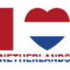 Heart with flag of the Netherlands