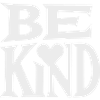 Be kind slogan with heart