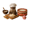 Otter Baking Cake Bread