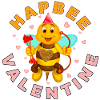 HAPBEE Valentine with text