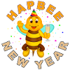 HAPBEE New Year with text