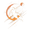  Basketball orange Silhouette