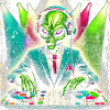 Cosmic Alien DJ Illustration