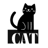 Cat Lover Retro Lettering