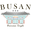 Busan, Südkorea, Tempel handgezeichnet