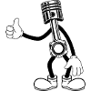 Happy Piston Cartoon Tee