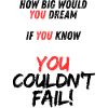 Motivational YOU message on black