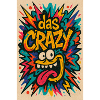 Buntes Comic-Design mit Cartoon-Motiv das Crazy 