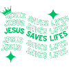 Jesus Saves Life Inspirational Design