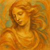 Golden Renaissance portrait