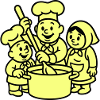 Three Cute Chefs