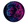 Neon lion