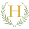 H Monogram, Eucalyptus Wreath, Personalizable