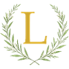 L Monogram, Eucalyptus Wreath, Personalizable