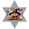 Halloween Pumpkin Ghost Star