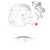 Moonlit Mischief with Smiling Face