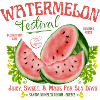 Summer Watermelon Fruit Art Festival Watercolor 