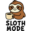 Cozy Sloth with Coffee Design
