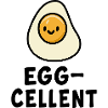 Cute Sunny Side Egg Illustration