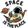 Space Explorer Astronaut Relaxing Design