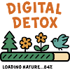 Digital Detox Nature Illustration