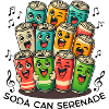 Cartoon Soda Cans With Faces Serenade