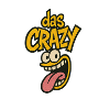 Playful comic art motif the Crazy