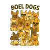 Boel Dogs Cartoon Illustration
