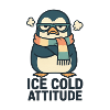 Pingouin attitude glaciale